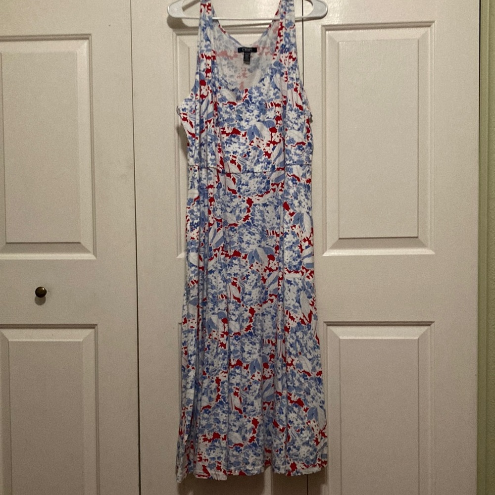 Sleeveless maxi length dress